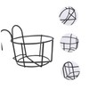 BESPORTBLE Geometric Iron Metal Hanging Planter Pot with Stand Flowerpot