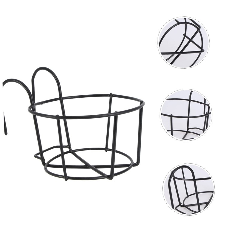 BESPORTBLE Geometric Iron Metal Hanging Planter Pot with Stand Flowerpot