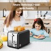 YSSOA 2-Slice Toaster, 5 Browning Setting and 3 Function: Bagel/Defrost/Cancel,