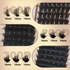 Wispy Lash Clusters 10-14mm D Curly Volume Mink Short Lashes