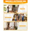 Kids Art Easel, Adjustable Wood Chalkboard, Easels for Toddlers