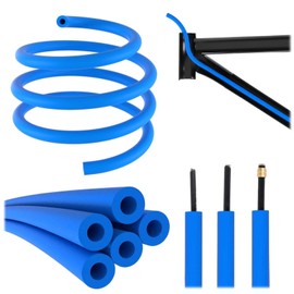 2 x 1.5 m bike frame, internal, foam circuit housing damper sleeve for bicycle, bicycle frame, inner housing damper, for use with outer diameters up to 6 mm, bike shift/brake/hydraulic hose