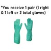 SHOWA 730 Full Nitrile Chemical Resistant Safety Glove with Cotton