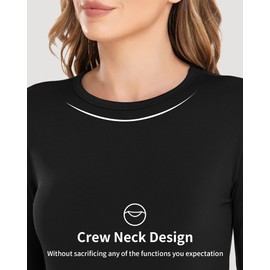 WEERTI Thermal Underwear for Women Long Johns Women with Fleece Lined, Base Layer Women Cold Weather Top Bottom（Black XS）