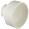 Spears P102 Series PVC DWV Pipe Fitting, Reducing Coupling, 4"