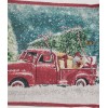 Christmas house Set of 2 Tapestry Kitchen Placemats,13x1