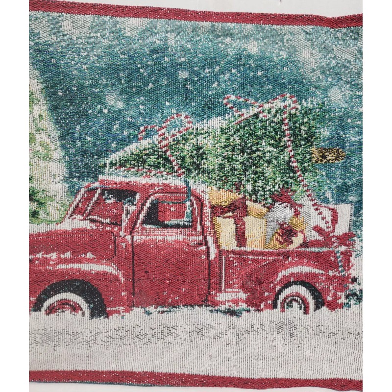 Christmas house Set of 2 Tapestry Kitchen Placemats,13x1