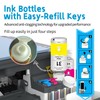31 & 32XL Ink Bottles 4-Pack (1 Black, 1 Cyan,
