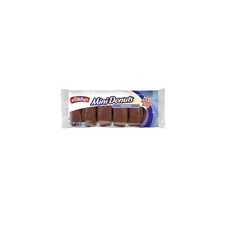 Mrs. Freshley's Donut Variety Assortment, Chocolate Frosted, Crunch, and Powd...