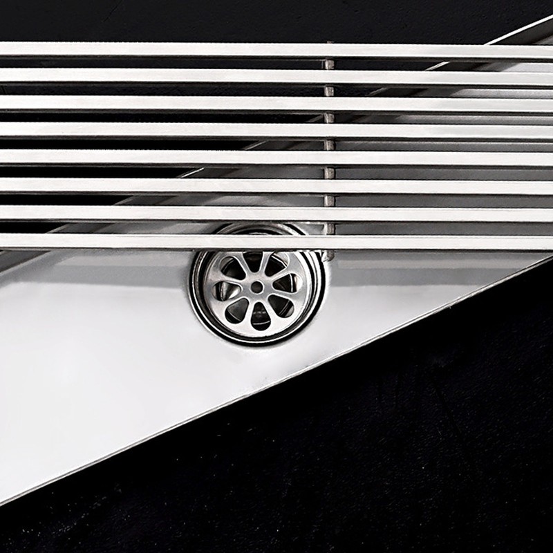 Linear Shower Drain Stainless Steel Odor Resistant Rectangular Floor Drain