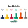 ECADDIE Rubber Driving Range Golf Tees - Mixed Colours &