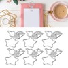 100Pcs Star Binder Clips Hollow Out Cartoon Style Strong Clamping