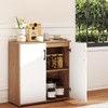 LOKO 2-Door Buffet Cabinet, Credenza Storage Cabinet with 5-Postition Adjustable