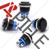 APIELE 16mm Momentary Push Button Switch High Round Cap Waterproof