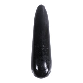 Black Tourmaline Massage Stick | Gemstone Handle 8-10 cm | Reflex Zones Massage | Lebensquelle Plus