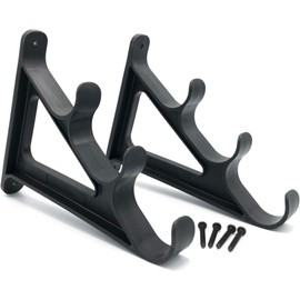 Zite Fishing Rod Wall Mount Set, Rod Holder for Wall Mounting, Horizontal Rod Racks (1 Pair)