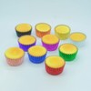 Huaswan 10 Bright Colors Foil Cupcake Liners Standard Paper Baking