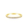 14K Gold Eternity Ring Women Created Amethyst Stackable Band Jewelry