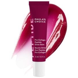 Paula’s Choice Pro-Collagen Peptide Gloss Lip Balm, Hydrates & Smooths Lips, Sheer & Glossy Finish for Fuller Lips, Deep Plum Sheer Tint, Non-Sticky, Cruelty-Free, 0.5 oz