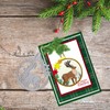 Christmas Reindeer Crystal Ball Frame Die Cuts for Card Making,
