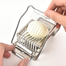 Eierschneider Edelstahl, Eischneidewerkzeug, Eierharfe, Eierpiekser, Kartoffelschneider, Wachteleierschere, Egg Slicer, Profi Eierteiler