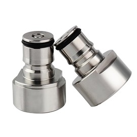 HBYOB - Sankey to Ball Lock Quick Disconnect Adapter Conversion Kit Fits A D S G Type Keg Coupler FPT 5/8 Thread Stainless Steel Keg Coupler Adapters Gas Post & Liquid Post