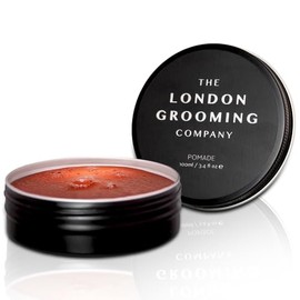 The London Grooming Company Pomada de cabello a base de agua para hombre, fuerte sujeción durante todo el día, acabado de alto brillo, fácil de lavar, 100 ml