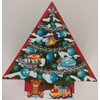 Christmas Holiday Tree-Shaped Gift Boxes Decoupage Nesting, Select: Size &