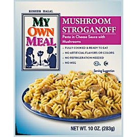My Own Meals Mushroom Stroganoff Dairy - Rotini Pasta, Cheese Sauce, Non-Vegetarian, kosher shelf stable meal