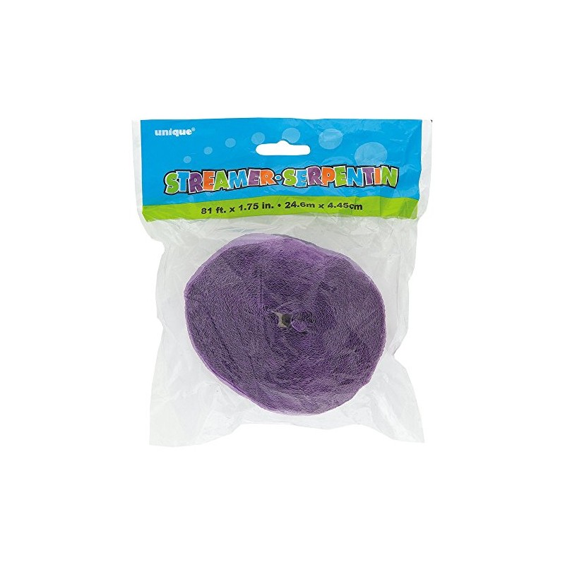 Premium Lavender Crepe Paper Streamer - 81 ft (1 Pc)