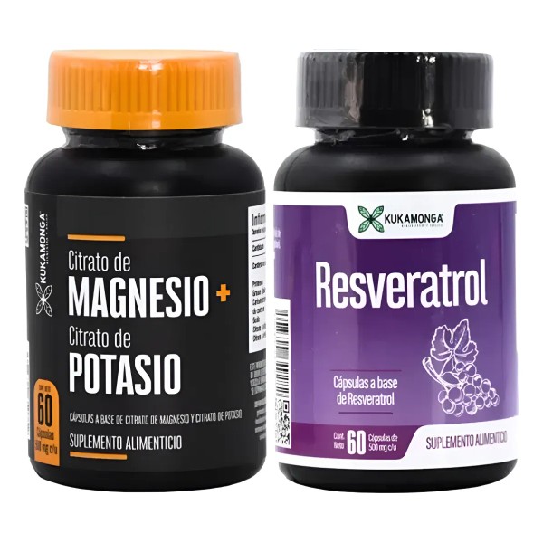 Duo Resveratrol Y Citrato De Magnesio + Citrato De Potasio