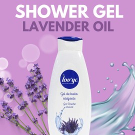 Lovyc Relaxing Shower Gel with Lavender Oil – 25.3 fl oz