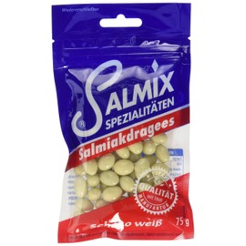 SALMIX Salmiakdragees Chocolate White 75 g Bag