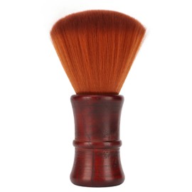 Men Beard Brush Soft Nylon Hair Wooden Handle Beard Grooming Brush for Hair Cleansing Brown