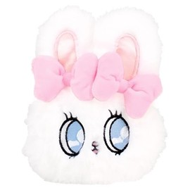 Esther Bunny Plush Zipper Mascot with Carabiner (Cream Bunny) Pouch
