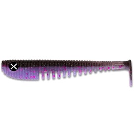 Monkey Lures King Lui - 7.5 cm, 10 cm, 12.5 cm, 14 cm - Big L Bait, Soft Bait, Zander Bait, Artificial Bait Fishing, Rubber Bait (Purple Haze - Slightly UV Active, 7.5 cm)
