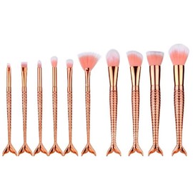 I'm excited Ttoto Mall Little Mermaid Brush Makeup Flower Blusher Makeup Brush Set Makeup Bag Makeup Brush Set Shadow Option / 또또몰 인어공주 브러쉬 메이크업 화 블러셔 화장브러쉬세트 메이크업가방 메이크업브러쉬세트 섀도우 옵션