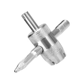 YTFRL 4-Way Valve Core Tool Tire Valve Tools, 4-in-1 Automobile Tire Valve Stem Core Remover Installer, Multifunctional Tyre Valves Repair Wrench Removal Tool for Car Bicycle Bike