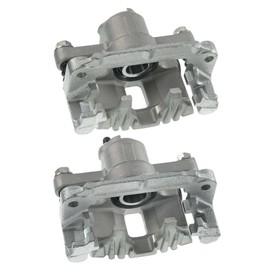 ABHOOHBA 2pcs Disc Brake Caliper Set Rear Left Driver and Right Passenger Side Aluminum with Bracket for Olds for Alero 2.2L 02-04 & 2.4L 99-01 & 3.4L 99-04,for Pontiac for Grand Am 3.4L 99-05
