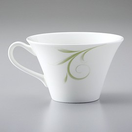 Narumi 50524-2636 Cup Saucer, Natural Green, 7.4 fl oz (210 cc), For Tea & Coffee, Made in Japan