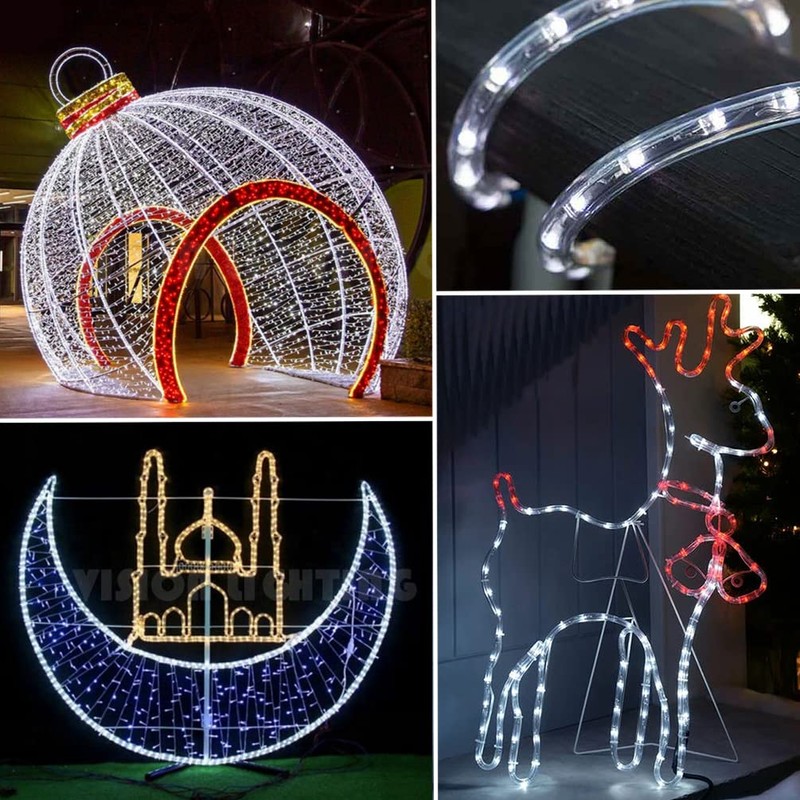 ISUERFY 12M/40ft Dimmable LED Rope Light, Cuttable Waterproof Indoor Outdoor