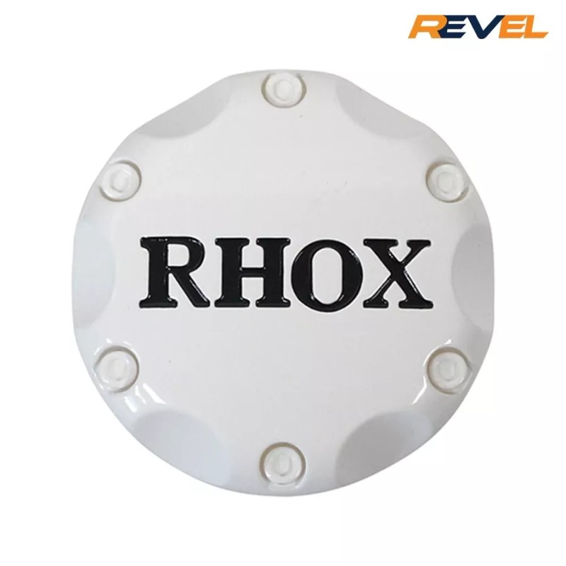 RHOX Golf Cart Center Caps, 4 Pack of Gloss White