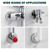 BathAce Shower Arm Flange, Stainless Steel Replacement Wall Split Flange/Escutcheon
