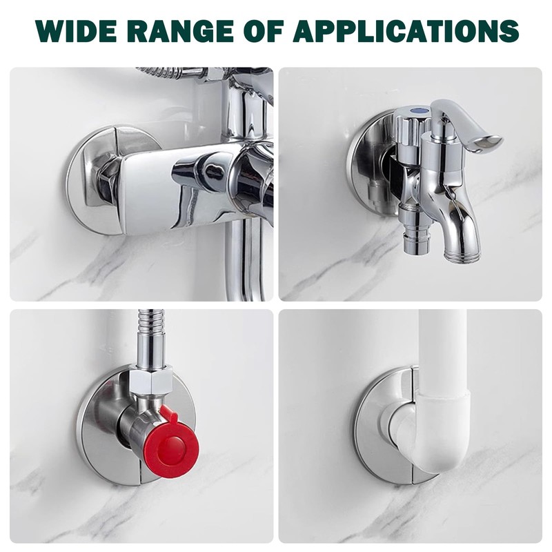 BathAce Shower Arm Flange, Stainless Steel Replacement Wall Split Flange/Escutcheon