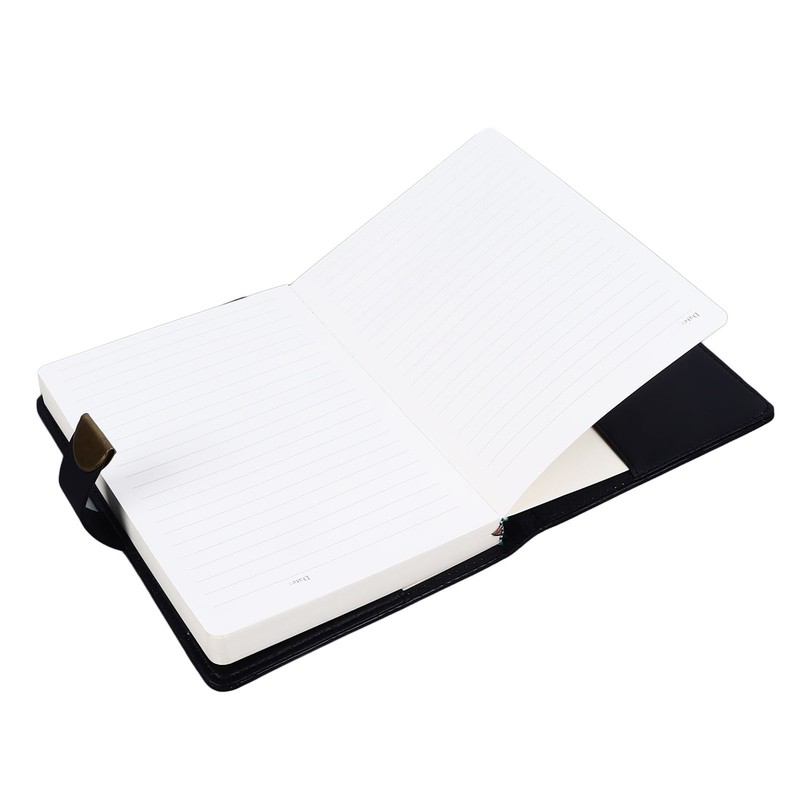 B6 Notebook Combination Lock Black Gold Retro 240 Pages Smoothing