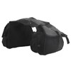 Bicycle Rear Seat Bag Black Large Capacity Canvas Waterproof Elastic