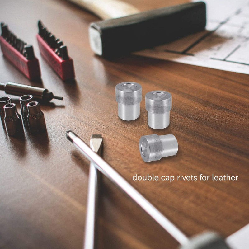 Ticarus 5 Sets Double Rivets Dies(5mm/6mm/8mm/10mm/12mm)