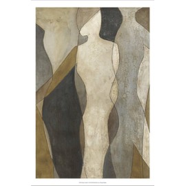 ART.COM Stretched Canvas Print Figure Overlay I by Megan Meagher, 16" x 24"