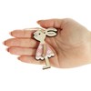 com-four® 6 x Decorative Hangers Rabbit - Wooden Easter Decoration