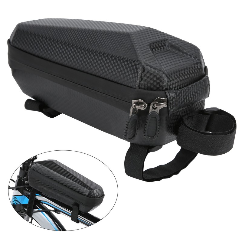 Bicycle Front Frame Bag Waterproof Hard Shell Bike Top Tube
